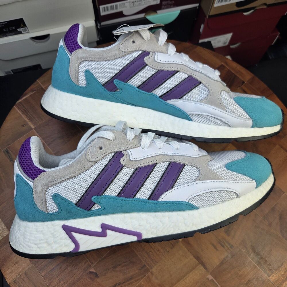 Adidas Tresc Run White Purple Aqua EH1352 Men’s sz 9.5 New With Box